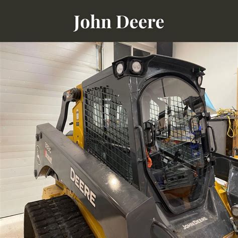 john deere skid steer cab|aftermarket skid steer doors.